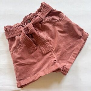 Abercrombie Fitch Womens Size XS High Rise Paperbag Shorts EUC